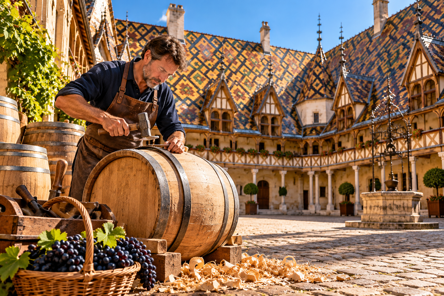 Wine region of bourgogne