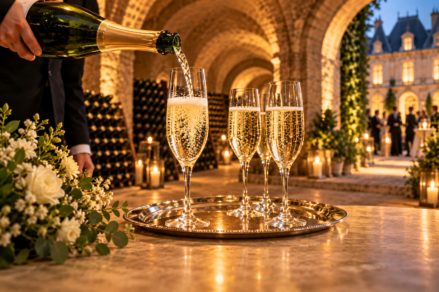 Wine region of champagne