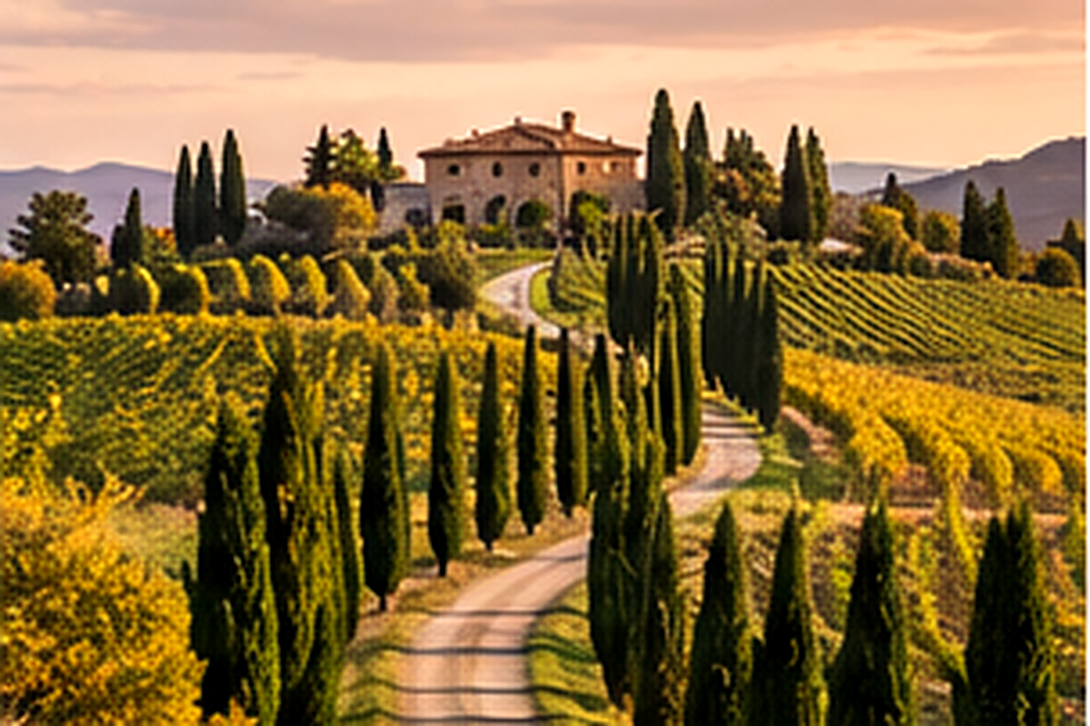 Wine region of toscana