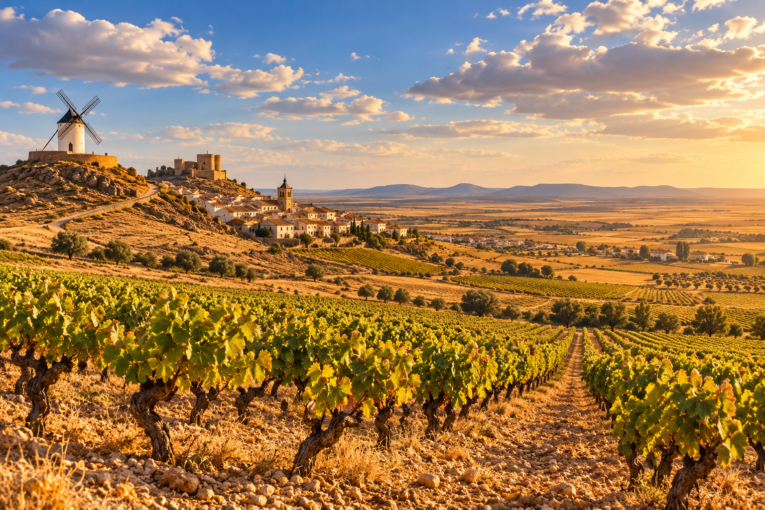 Wine region of la meseta central