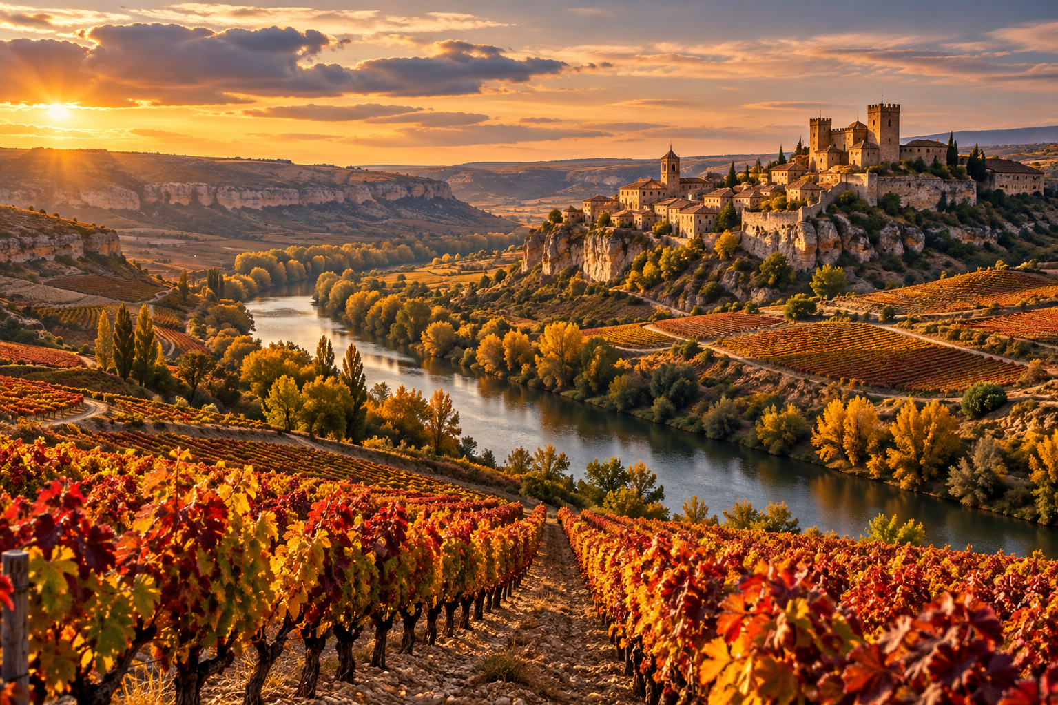 Wine region of ribera del duero